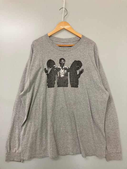 【中古品】【メンズ】 UNKNOWN 00's MIGOS RAP L/S TEE 00年代 ミーゴス ラップ ロングスリーブTシャツ 長袖 トップス 146-251021-kk-17-min サイズ：表記無し 下記参照 カラー：グレー 万代Net店