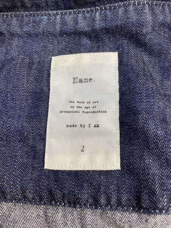 【中古品】【メンズ】 Name. ネーム 17SS DENIM COACH JACKET デニムコーチジャケット ライトアウター スナップボタン 140-251029-kk-01-min サイズ：2 カラー：インディゴ 万代Net店