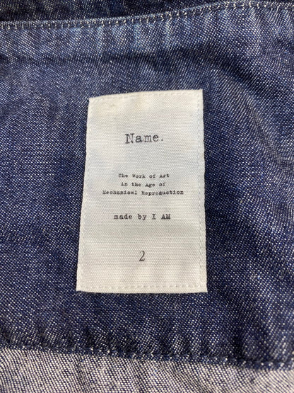 【中古品】【メンズ】 Name. ネーム 17SS DENIM COACH JACKET デニムコーチジャケット ライトアウター スナップボタン 140-251029-kk-01-min サイズ：2 カラー：インディゴ 万代Net店