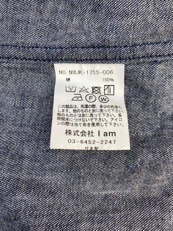 【中古品】【メンズ】 Name. ネーム 17SS DENIM COACH JACKET デニムコーチジャケット ライトアウター スナップボタン 140-251029-kk-01-min サイズ：2 カラー：インディゴ 万代Net店