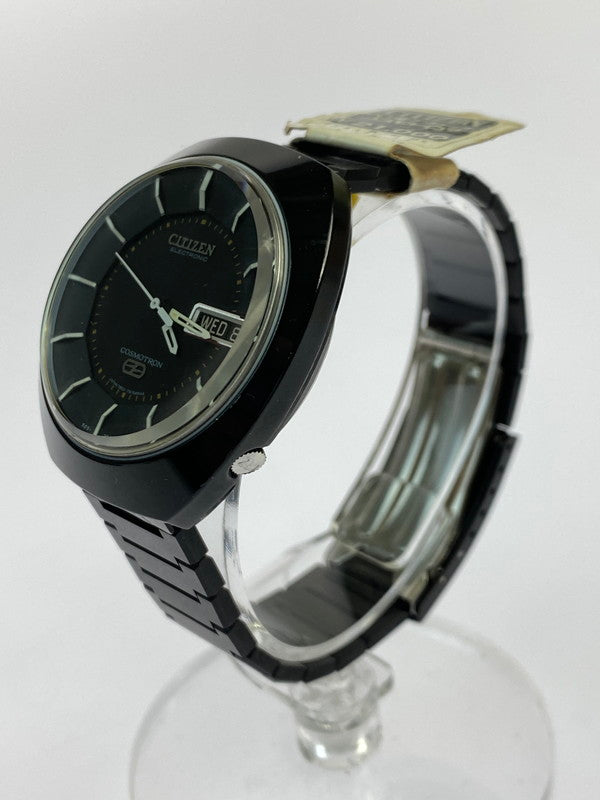 【中古品】【メンズ】 CITIZEN シチズン ECT-W78 BL コスモトロン 電磁テンプ式 腕時計 197-251016-kk-37-min カラー：ブラック 万代Net店