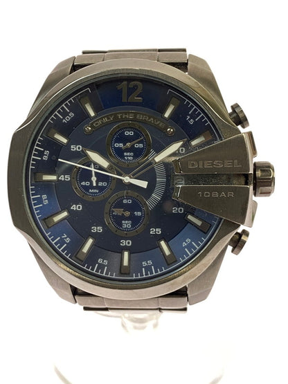 【中古品】【メンズ】 DIESEL ディーゼル MEGA CHIEF DZ-4329 メガチーフ クォーツ 腕時計 198-251016-kk-40-min カラー：ガンメタル 万代Net店
