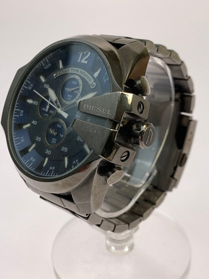 【中古品】【メンズ】 DIESEL ディーゼル MEGA CHIEF DZ-4329 メガチーフ クォーツ 腕時計 198-251016-kk-40-min カラー：ガンメタル 万代Net店