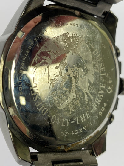【中古品】【メンズ】 DIESEL ディーゼル MEGA CHIEF DZ-4329 メガチーフ クォーツ 腕時計 198-251016-kk-40-min カラー：ガンメタル 万代Net店