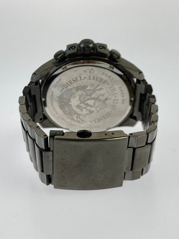 【中古品】【メンズ】 DIESEL ディーゼル MEGA CHIEF DZ-4329 メガチーフ クォーツ 腕時計 198-251016-kk-40-min カラー：ガンメタル 万代Net店