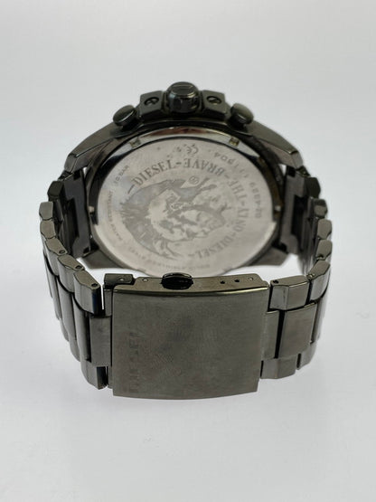【中古品】【メンズ】 DIESEL ディーゼル MEGA CHIEF DZ-4329 メガチーフ クォーツ 腕時計 198-251016-kk-40-min カラー：ガンメタル 万代Net店