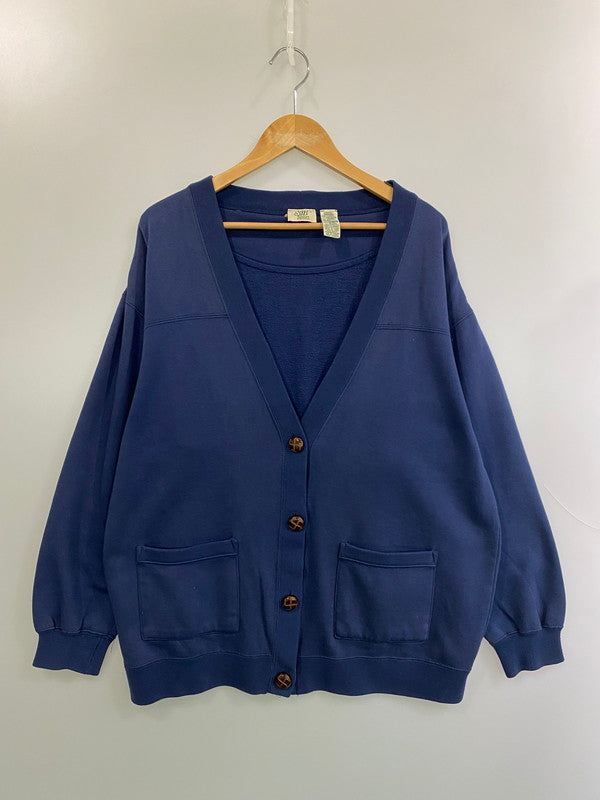 【中古品】【メンズ】 SJB SPORT エスジェイビー スポーツ SWEAT CARDIGAN スウェットカーディガン トップス 146-251210-kk-24-min サイズ：L カラー：ネイビー 万代Net店
