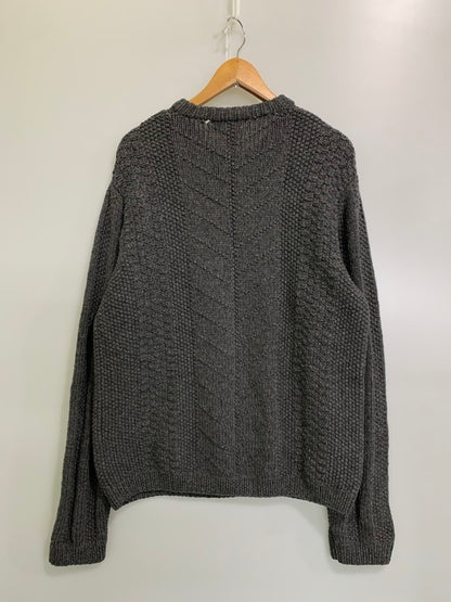 【中古品】【メンズ】 J.CREW ジェイクルー 00’s HANDKNIT CABLE WOOL KNIT 00年代 ハンドニット ケーブル ウールニット トップス 146-251007-kk-50-min サイズ：L カラー：チャコール 万代Net店