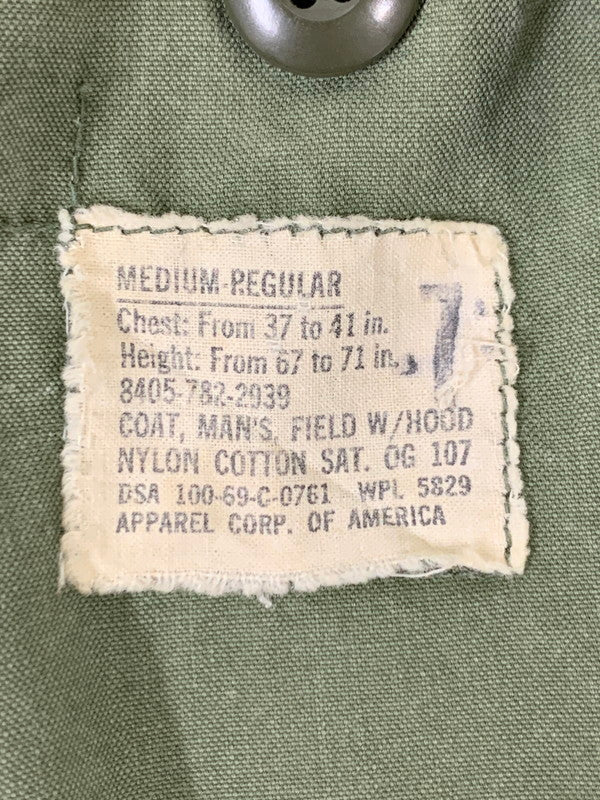 【現状渡し品】【メンズ】 U.S.ARMY ユーエスアーミー 60S M-65 FIELD JACKET フィールドジャケット 146-251012-ks-23-min サイズ：M-R カラー：グリーンカーキ 万代Net店