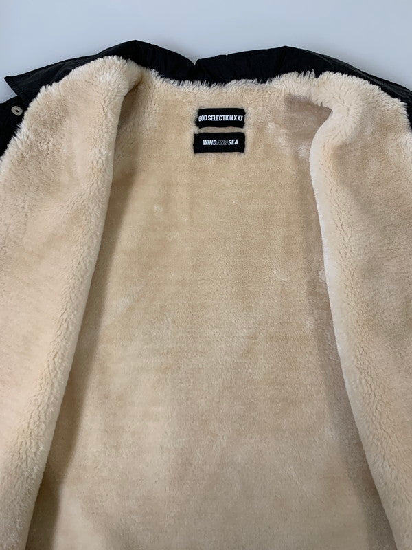 【中古品】【メンズ】 GOD SELECTION XXX ゴッドセレクション トリプルエックス × WIND AND SEA ウィンダンシー 別注 コラボ 21AW BOA COACH JACKET GX-A21-WSJK-11 ボアコーチジャケット 142-251007-kk-36-min サイズ：表記無し 下記参照 カラー：ブラック 万代Net店