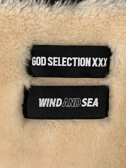 【中古品】【メンズ】 GOD SELECTION XXX ゴッドセレクション トリプルエックス × WIND AND SEA ウィンダンシー 別注 コラボ 21AW BOA COACH JACKET GX-A21-WSJK-11 ボアコーチジャケット 142-251007-kk-36-min サイズ：表記無し 下記参照 カラー：ブラック 万代Net店