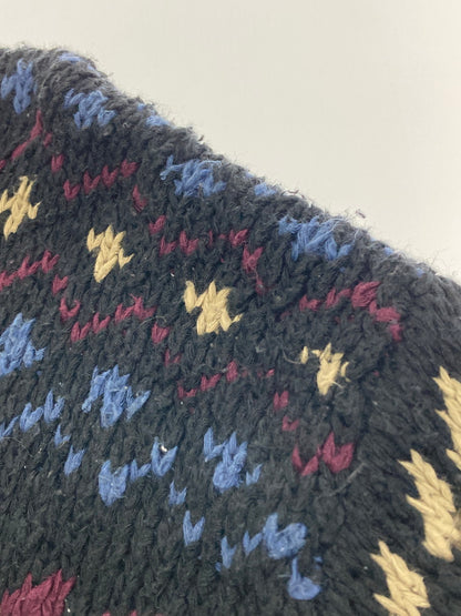 【中古品】【メンズ】 EDDIE BAUER エディーバウアー 90S COTTON KNIT 90年代 コットンニット セーター トップス 144-251022-cn-03-min サイズ：L カラー：マルチカラー 万代Net店