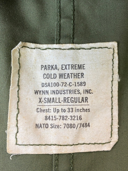 【現状渡し品】【メンズ】 U.S.ARMY ユーエスアーミー 70S M-65 フィッシュテール ジャケット アウター 146-251012-ks-41-min サイズ：XS-R カラー：グリーンカーキ 万代Net店