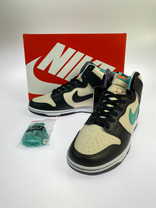 【未使用品】【メンズ】 NIKE ナイキ DUNK HIGH RETRO EMB DO9455-200 ダンク ハイ レトロ エンベデット スニーカー 靴 160-251007-kk-01-min カラー：PEARL WHITE/WASHED TEAL-BLACK 万代Net店