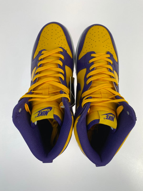 【未使用品】【メンズ】 NIKE ナイキ DUNK HIGH RETRO LOUISIANA DD1399-500 ダンク ハイ レトロ ルイジアナ スニーカー 靴 160-251007-kk-02-min カラー：COURT PURPLE/UNIVERSITY GOLD-WHITE-COURT PURPLE 万代Net店