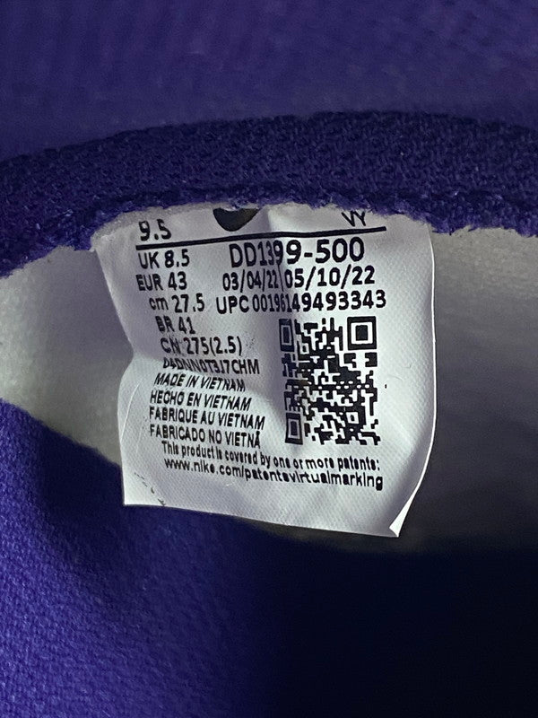 【未使用品】【メンズ】 NIKE ナイキ DUNK HIGH RETRO LOUISIANA DD1399-500 ダンク ハイ レトロ ルイジアナ スニーカー 靴 160-251007-kk-02-min カラー：COURT PURPLE/UNIVERSITY GOLD-WHITE-COURT PURPLE 万代Net店