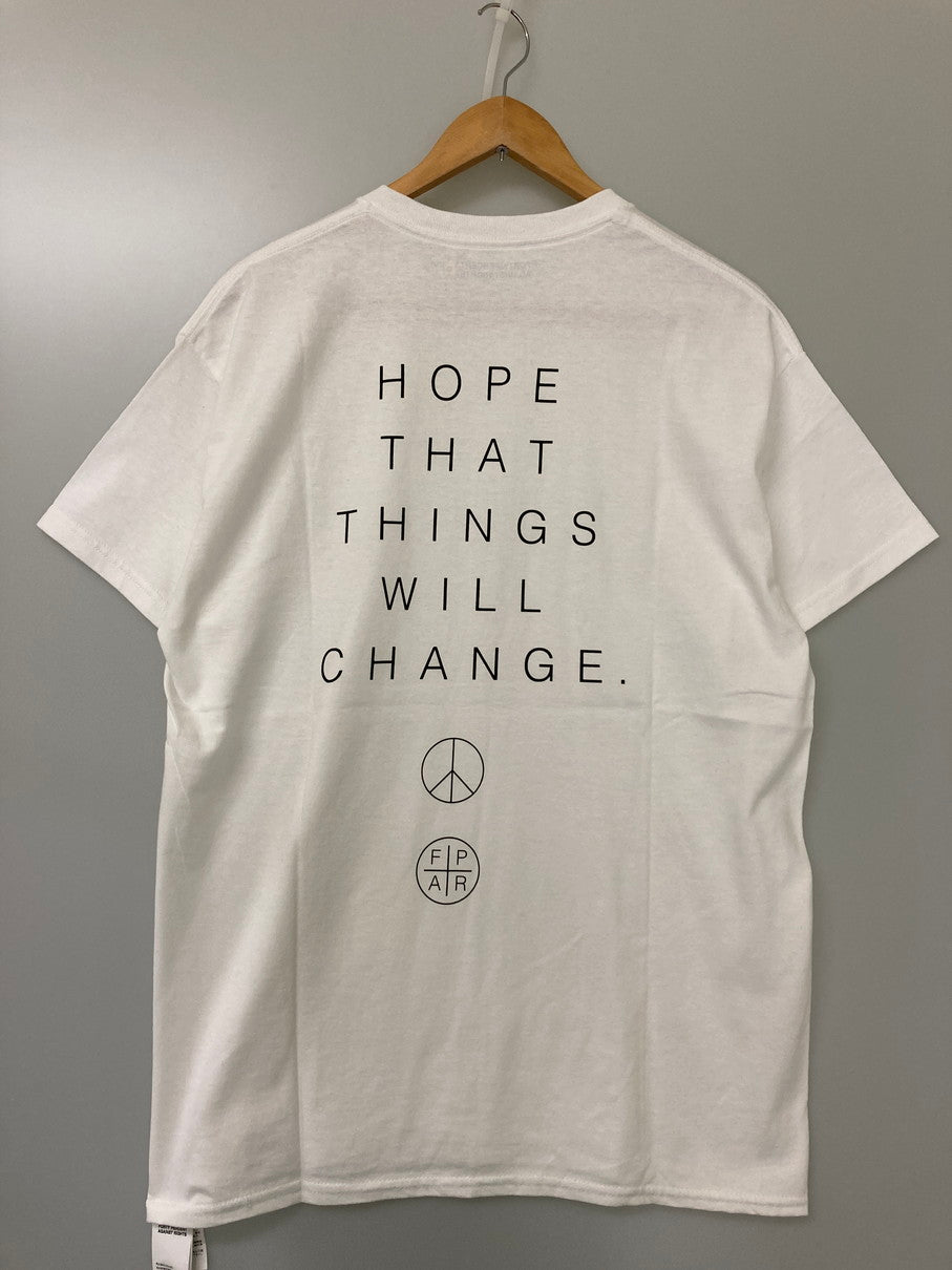 【中古美品】【メンズ】 FPAR フォーティーパーセントアゲインストライツ 22SS CHANGE SS TEE 221NTFP-STM05 チェンジ ショートスリーブTシャツ 半袖 トップス 142-251021-kk-19-min サイズ：M カラー：ホワイト 万代Net店