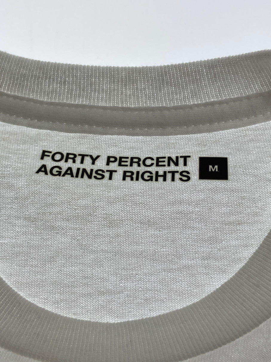 【中古美品】【メンズ】 FPAR フォーティーパーセントアゲインストライツ 22SS CHANGE SS TEE 221NTFP-STM05 チェンジ ショートスリーブTシャツ 半袖 トップス 142-251021-kk-19-min サイズ：M カラー：ホワイト 万代Net店