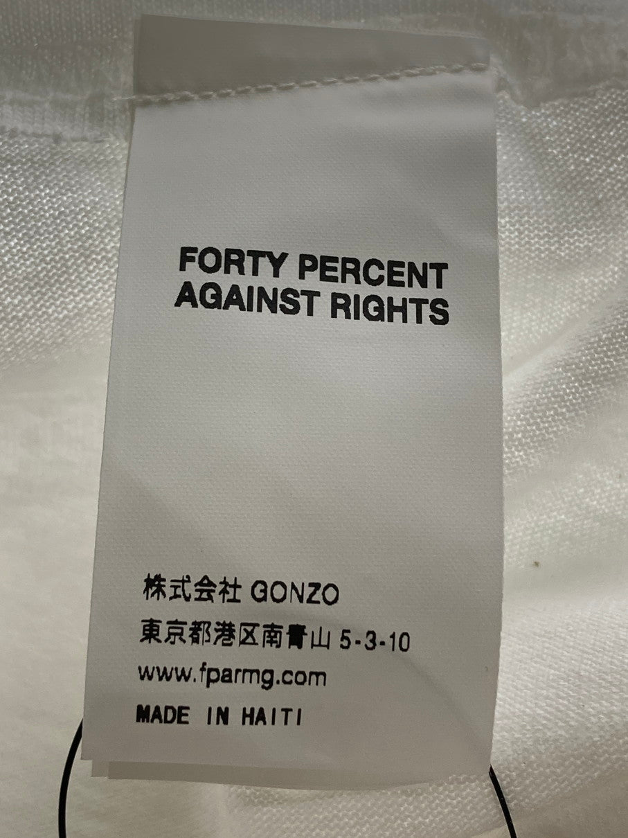 【中古美品】【メンズ】 FPAR フォーティーパーセントアゲインストライツ 22SS CHANGE SS TEE 221NTFP-STM05 チェンジ ショートスリーブTシャツ 半袖 トップス 142-251021-kk-19-min サイズ：M カラー：ホワイト 万代Net店