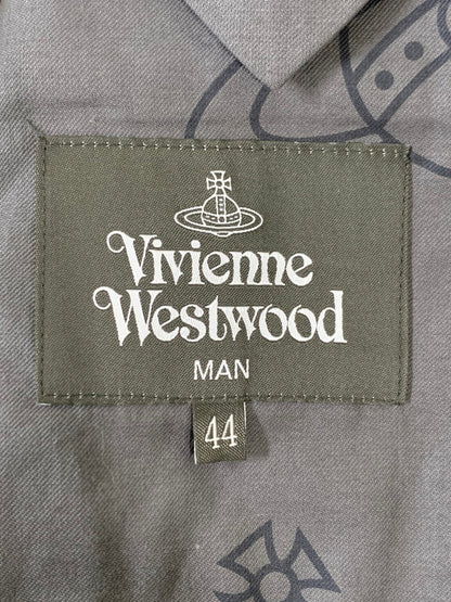 【中古品】【メンズ】 Vivienne WestwoodMAN ヴィヴィアンウエストウッドマン GRANDPA JACKET 129023 2004 グランパジャケット トップス テーラードジャケット 141-251008-kk-32-min サイズ：44 カラー：カーキ 万代Net店