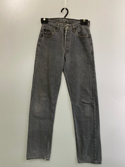 【中古品】【メンズ】 Levi's リーバイス 501 86年製造 ボタン裏刻印653 先染め BLACK DENIM PANTS デニムパンツ 157-251012-ks-35-min サイズ：W28L34 カラー：インディゴ 万代Net店