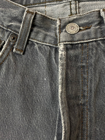 【中古品】【メンズ】 Levi's リーバイス 501 86年製造 ボタン裏刻印653 先染め BLACK DENIM PANTS デニムパンツ 157-251012-ks-35-min サイズ：W28L34 カラー：インディゴ 万代Net店