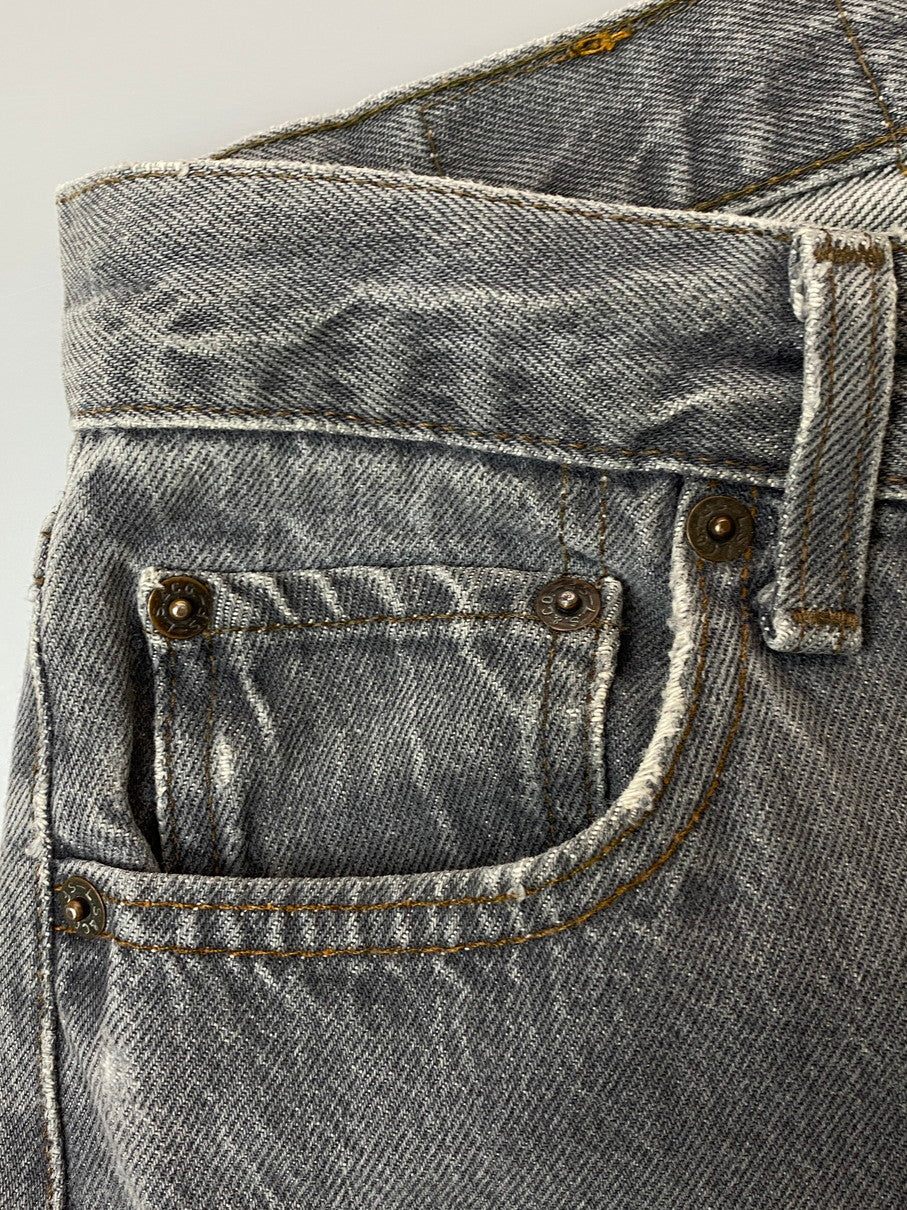 【中古品】【メンズ】 Levi's リーバイス 501 86年製造 ボタン裏刻印653 先染め BLACK DENIM PANTS デニムパンツ 157-251012-ks-35-min サイズ：W28L34 カラー：インディゴ 万代Net店