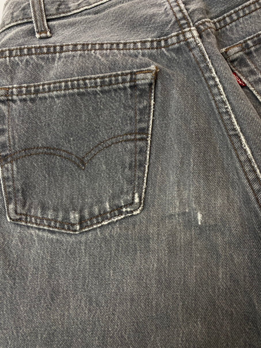 【中古品】【メンズ】 Levi's リーバイス 501 86年製造 ボタン裏刻印653 先染め BLACK DENIM PANTS デニムパンツ 157-251012-ks-35-min サイズ：W28L34 カラー：インディゴ 万代Net店