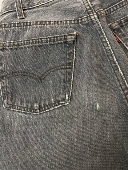 【中古品】【メンズ】 Levi's リーバイス 501 86年製造 ボタン裏刻印653 先染め BLACK DENIM PANTS デニムパンツ 157-251012-ks-35-min サイズ：W28L34 カラー：インディゴ 万代Net店