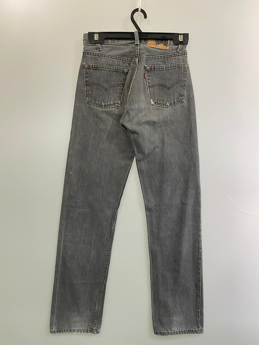 【中古品】【メンズ】 Levi's リーバイス 501 86年製造 ボタン裏刻印653 先染め BLACK DENIM PANTS デニムパンツ 157-251012-ks-35-min サイズ：W28L34 カラー：インディゴ 万代Net店