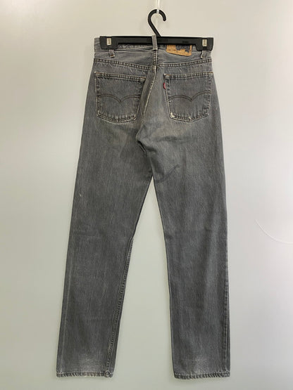 【中古品】【メンズ】 Levi's リーバイス 501 86年製造 ボタン裏刻印653 先染め BLACK DENIM PANTS デニムパンツ 157-251012-ks-35-min サイズ：W28L34 カラー：インディゴ 万代Net店