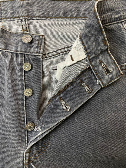 【中古品】【メンズ】 Levi's リーバイス 501 86年製造 ボタン裏刻印653 先染め BLACK DENIM PANTS デニムパンツ 157-251012-ks-35-min サイズ：W28L34 カラー：インディゴ 万代Net店