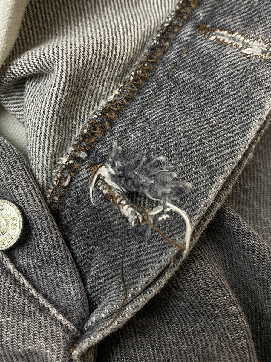 【中古品】【メンズ】 Levi's リーバイス 501 86年製造 ボタン裏刻印653 先染め BLACK DENIM PANTS デニムパンツ 157-251012-ks-35-min サイズ：W28L34 カラー：インディゴ 万代Net店