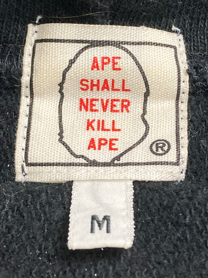 【中古品】【メンズ】 A BATHING APE アベイシングエイプ 90's BAPE CAFÉ PULLOVER HOODIE 90年代 ベイプカフェ プルオーバーフーディー トップス パーカー 142-251021-kk-22-min サイズ：M カラー：ブラック 万代Net店