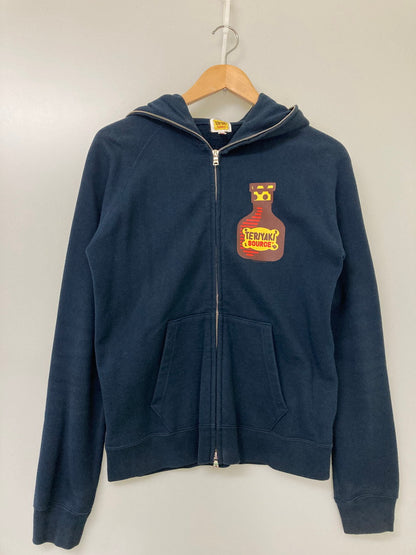 【中古品】【メンズ】 A BATHING APE アベイシングエイプ TERIYAKI BOYZ FULL ZIP HOODIE テリヤキボーイズ フルジップフーディー トップス パーカー 142-251021-kk-10-min サイズ：S カラー：ネイビー 万代Net店