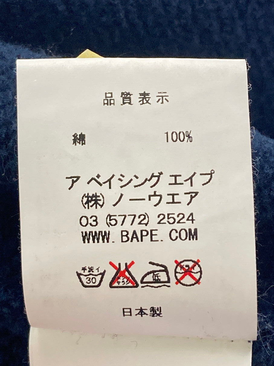 【中古品】【メンズ】 A BATHING APE アベイシングエイプ TERIYAKI BOYZ FULL ZIP HOODIE テリヤキボーイズ フルジップフーディー トップス パーカー 142-251021-kk-10-min サイズ：S カラー：ネイビー 万代Net店