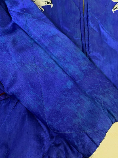 【現状渡し品】【メンズ】 UNKNOWN VINTAGE 50's REVERSIBLE SOUVENIR JACKET ヴィンテージ 50年代 リバーシブル スーベニアジャケット アウター スカジャン 国連加入 146-251007-kk-32-min サイズ：M カラー：ネイビー/ブルー 万代Net店