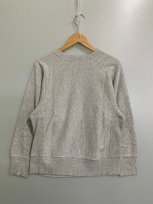 【中古品】【メンズ】 Champion チャンピオン 80's NAVY PRINT REVERSE WEAVE CREWNECK SWEATSHIRT VINTAGE 80年代 ネイビー プリント リバースウィーブ クルーネックスウェットシャツ トップス トレーナー ヴィンテージ 146-251008-kk-31-min サイズ：S カラー：グレー 万代Net店