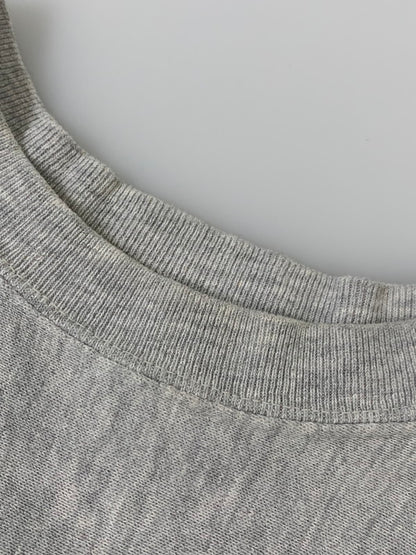 【中古品】【メンズ】 Champion チャンピオン 80's NAVY PRINT REVERSE WEAVE CREWNECK SWEATSHIRT VINTAGE 80年代 ネイビー プリント リバースウィーブ クルーネックスウェットシャツ トップス トレーナー ヴィンテージ 146-251008-kk-31-min サイズ：S カラー：グレー 万代Net店