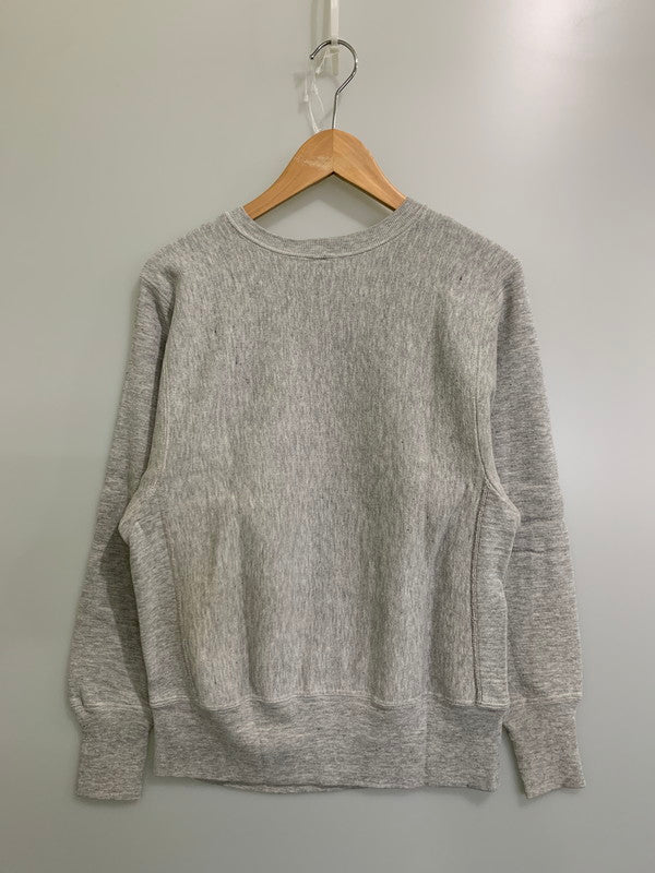 【中古品】【メンズ】 Champion チャンピオン 70's NAVY PRINT REVERSE WEAVE CREWNECK SWEATSHIRT VINTAGE 80年代 ネイビー プリント リバースウィーブ クルーネックスウェットシャツ トップス トレーナー ヴィンテージ 青単タグ 146-251008-kk-33-min サイズ：S カラー：グレー 万代Net店