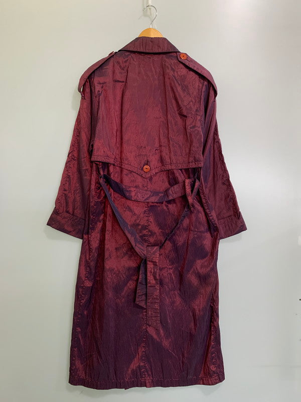 【中古品】【レディース】 NEW YORK HARBOR TRENCH COAT ニューヨークハーバー トレンチコート アウター 169-251213-yn-13-min カラー：バーガンディー系 万代Net店