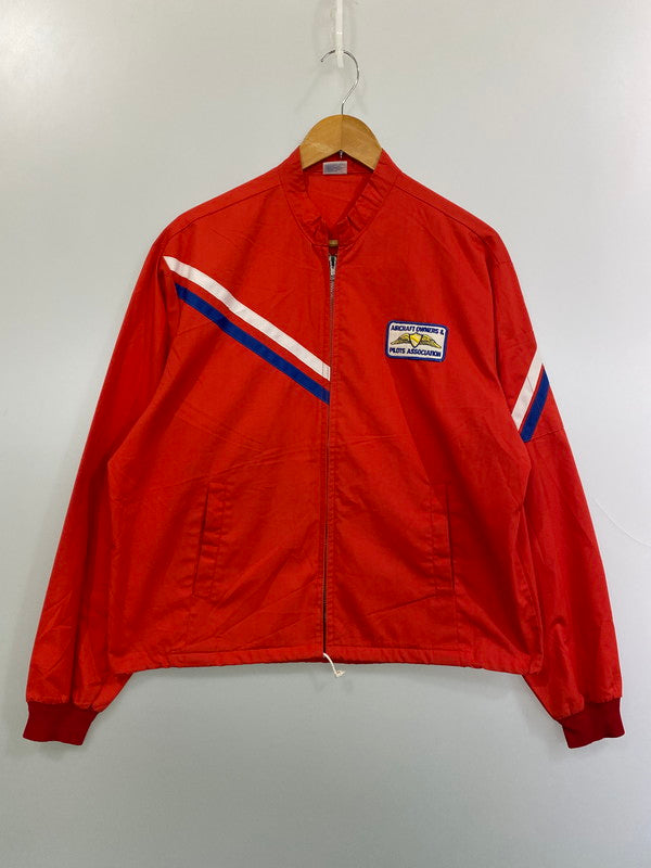 【現状渡し品】【メンズ】 FLIGHT APPAREL フライト アパレル RACING JACKET ナイロン ジャケット 70S レーシング ジャケット 70年代 メンズ アウター 146-251216-em-08-min サイズ：L カラー：ヴァーミリオン 万代Net店