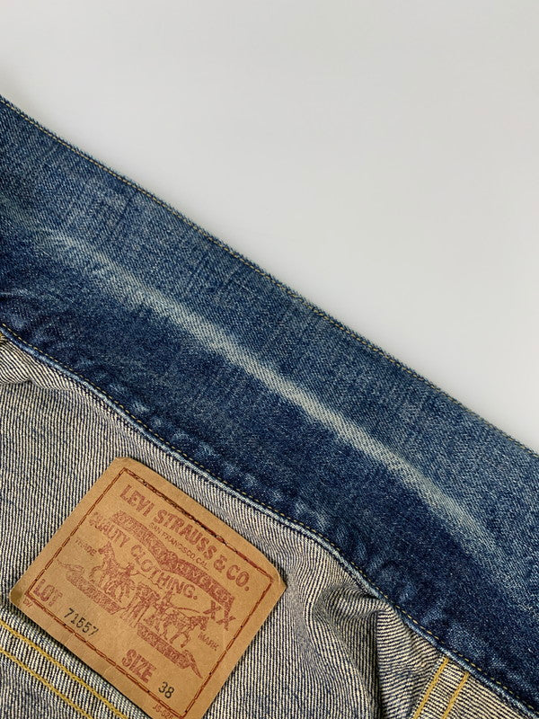 【中古品】【メンズ】 Levi's リーバイス 71557 3RD DENIM JACKET デニムジャケット アウター 146-251122-AS-12-min サイズ：38 カラー：インディゴ 万代Net店