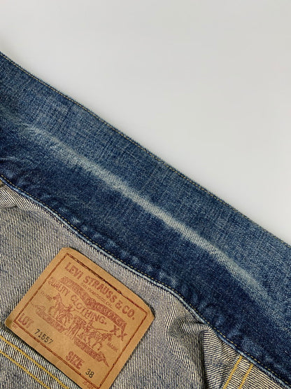 【中古品】【メンズ】 Levi's リーバイス 71557 3RD DENIM JACKET デニムジャケット アウター 146-251122-AS-12-min サイズ：38 カラー：インディゴ 万代Net店