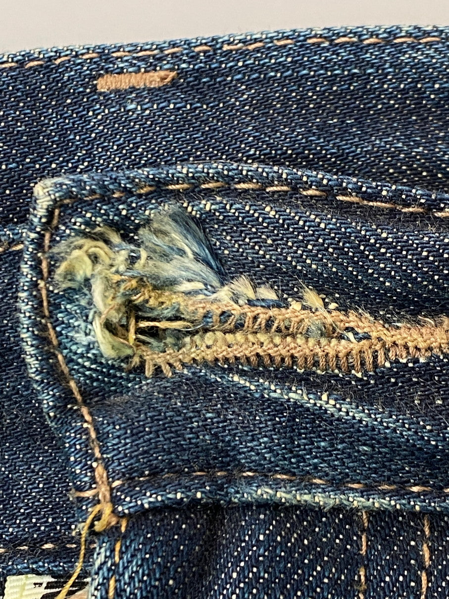 【現状渡し品】【レディース】 NEIGHBORHOOD ネイバーフッド NARROW STRAIGHT DENIM PANTS DCNH-PT-W03 06EX ナロー ストレート デニム パンツ レディース ボトムス 153-251029-em-35-min サイズ：M カラー：インディゴブルー 万代Net店