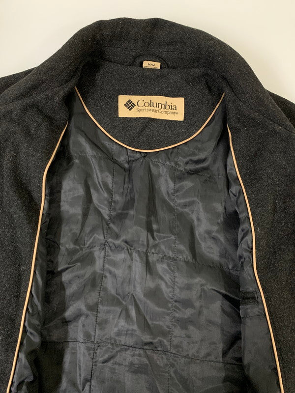 【中古品】【メンズ】 Columbia コロンビア WOOL ZIP JACKET ウールジップジャケット アウター オールド 144-251008-kk-35-min サイズ：M カラー：ブラック 万代Net店
