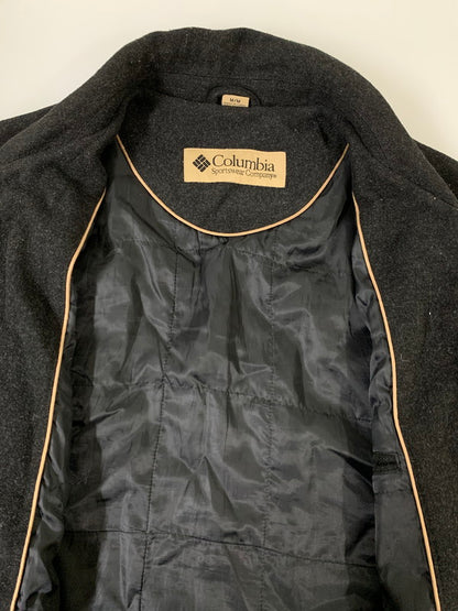 【中古品】【メンズ】 Columbia コロンビア WOOL ZIP JACKET ウールジップジャケット アウター オールド 144-251008-kk-35-min サイズ：M カラー：ブラック 万代Net店