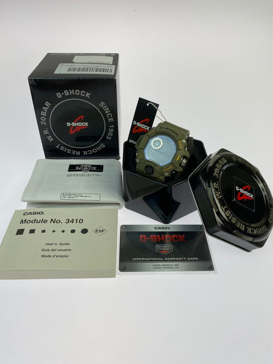 【中古品】【メンズ】 CASIO カシオ G-SHOCK GW-9400-3CR RANGEMAN TOUGHSOLAR ジーショック レンジマン タフソーラー 腕時計 196-251016-kk-36-min カラー：オリーブ 万代Net店