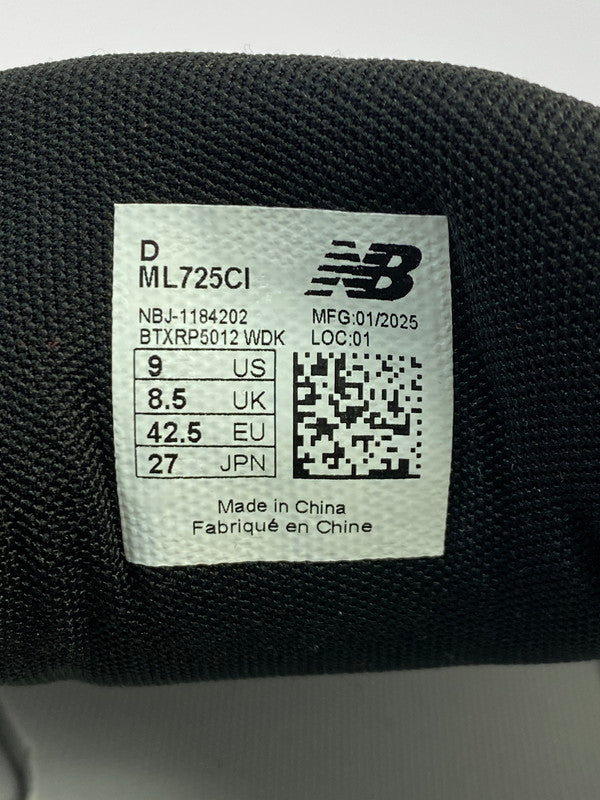 【未使用品】【メンズ】 NEW BALANCE ニューバランス ML725CI スニーカー 靴 ローカット 162-251007-kk-20-min カラー：WHITE/ROYAL/SILVER METALLIC 万代Net店