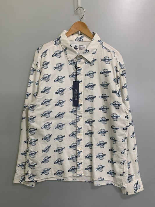 【中古品】【メンズ】 CHALLENGER チャレンジャー CLG-SH 022-006 MULTI PRINTED FLANNEL SHIRT シャツ トップス 142-251012-ks-28-min サイズ：L カラー：ホワイト/ブルー 万代Net店